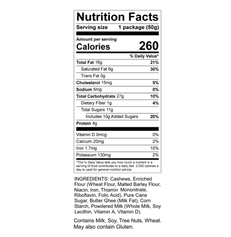 Dar Baklava, LLC - Cashew Snacklava - Cashew Dar Baklava: Premium nuts