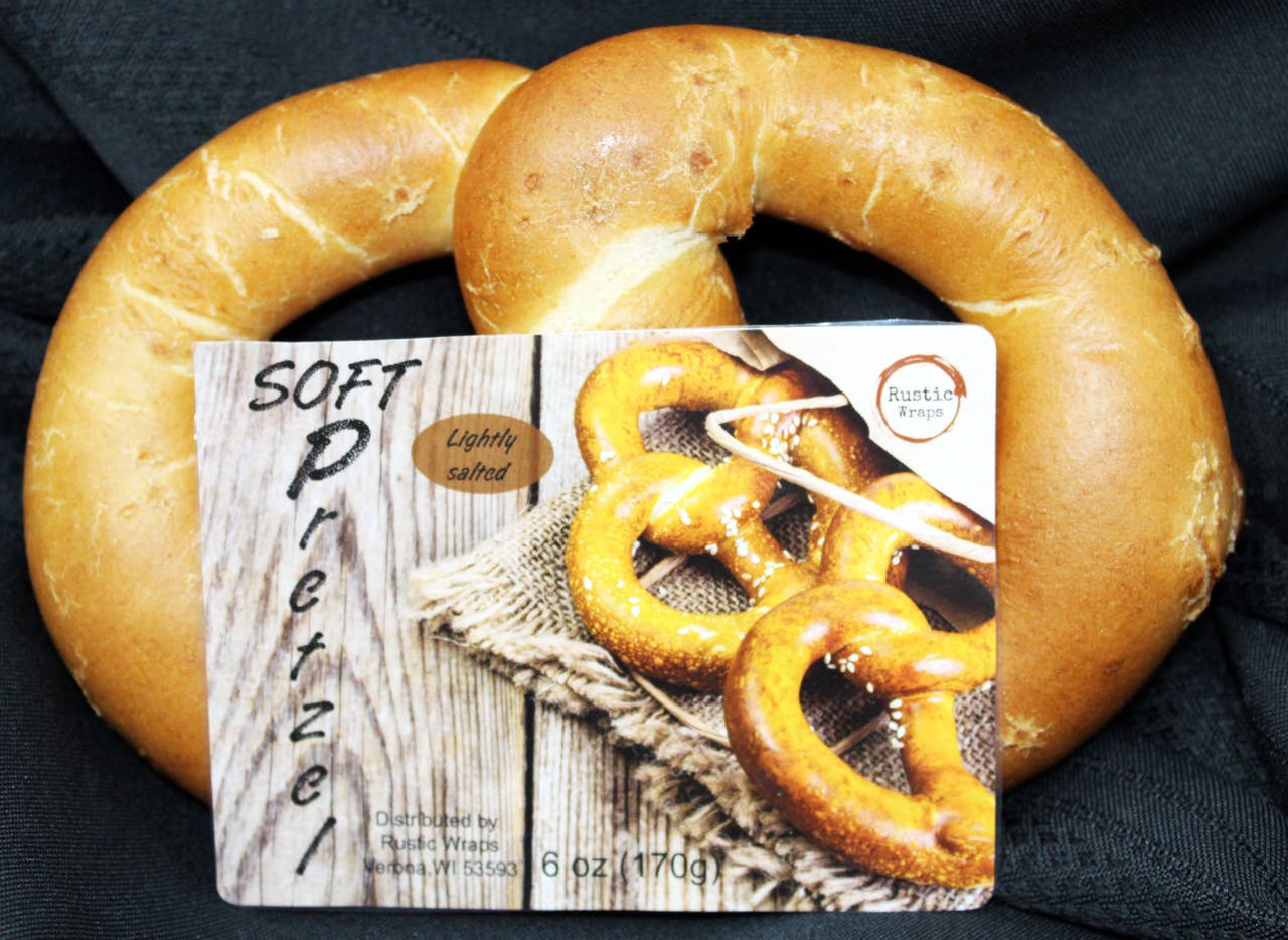 Northwoods Food and Gift Enterprises - 8888 6oz Lightly Salted Soft Pretzel 20/Case